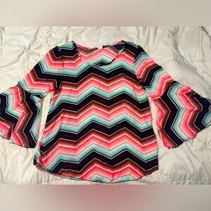 Chevron Flowy Blouse
